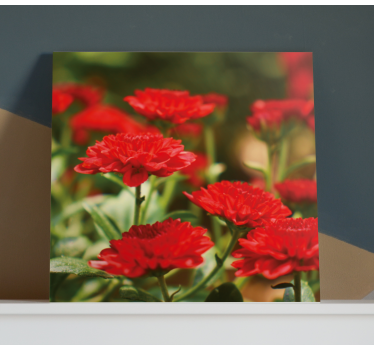 Cuisoare rosii floare germana panza florala - TenStickers