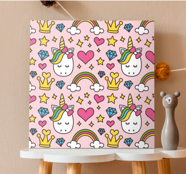 Curcubee drăguțe și unicorni cu imagini de perete pentru creșă - TenStickers