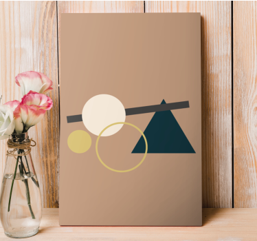 Echilibrul figurilor geometrice printuri de artă modernă pe pânză - TenStickers