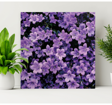 Flori violete vagi panza florala - TenStickers