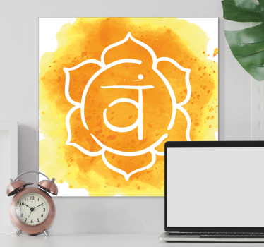 Frumos simbolul chakrei sacrale imprimeuri de artă modernă pe pân - TenStickers