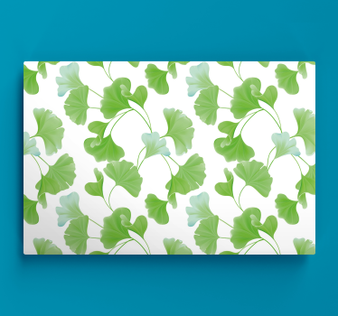 Ginkgo verde lasă imprimeuri de artă modernă pe pânză - TenStickers