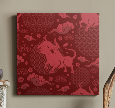 Imprimeuri de perete vintage cu model vintage în stil chinezesc - TenStickers