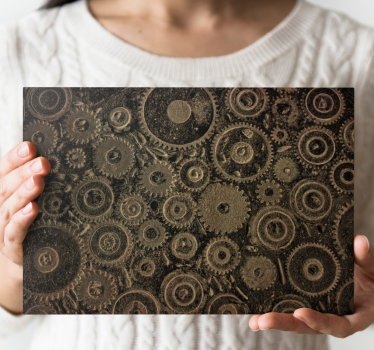 Model de roți dințate în stil industrial printuri de artă modernă - TenStickers