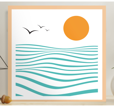 Panza de perete geometrică de artă abstractă - TenStickers
