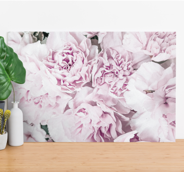 Pânză florală elegantă cu bujori roz design floral - TenStickers