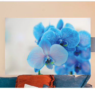 Pânză florală orhidee albastră - TenStickers