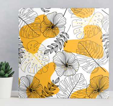 Arta pânzei de plante tropicale nordice - TenStickers