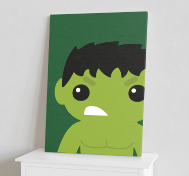 Supereroi hulk infantil super-erou încadrat artă de perete - TenStickers