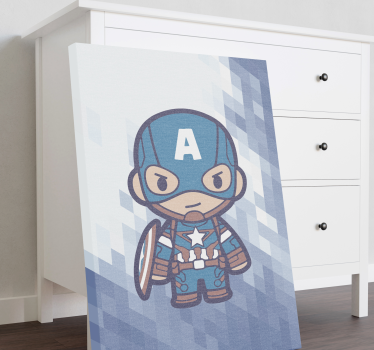 Arta de perete super-erou captain america - TenStickers