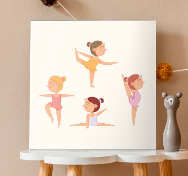 Tablou infantil balerine dansatoare - TenStickers