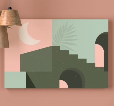 Tablou modern abstracție arhitecturală - TenStickers
