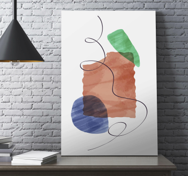 Tablou modern aranjament forme abstracte - TenStickers