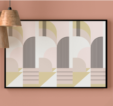 Tablou modern arce geometrice abstracte - TenStickers