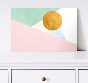 Tablou modern cercul solar geometric - TenStickers