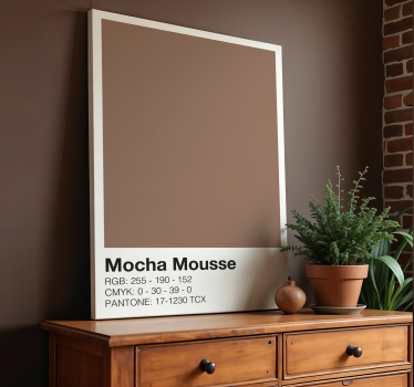 Tablou modern compoziție de culoare mocha - TenStickers