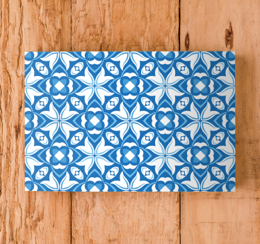 Tablou modern cu model albastru complex - TenStickers
