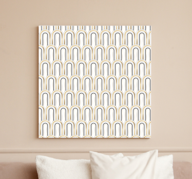 Tablou modern cu model geometric arcuit - TenStickers
