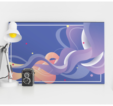 Tablou modern forme abstracte curgătoare - TenStickers