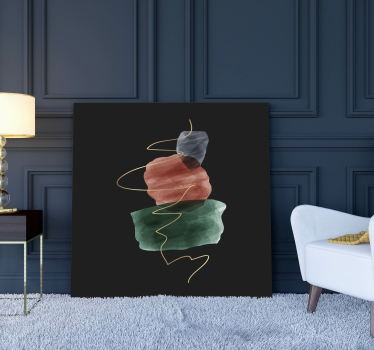 Tablou modern forme abstracte din piatră - TenStickers