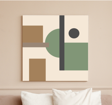 Tablou modern forme geometrice conceptuale - TenStickers