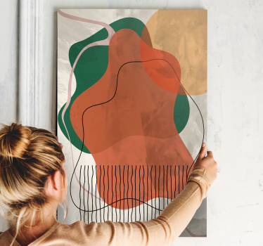 Tablou modern forme naturale libere - TenStickers