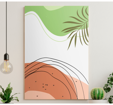 Tablou modern forme tropicale abstracte - TenStickers