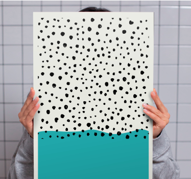 Tablou modern model acvatic punctat - TenStickers