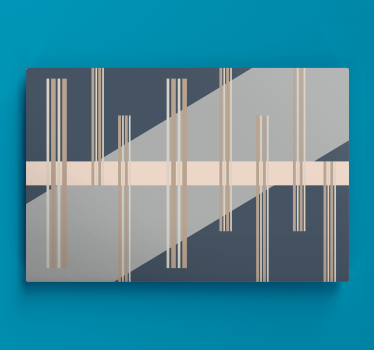 Tablou modern structură liniară geometrică - TenStickers