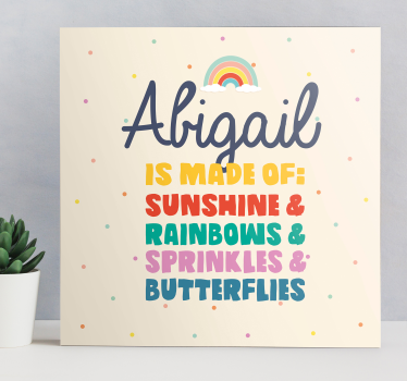 Tablou personalizat Din soare si curcubee personalizate - TenStickers