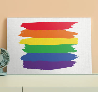 Tablou vintage design cu dungi îndrăznețe - TenStickers