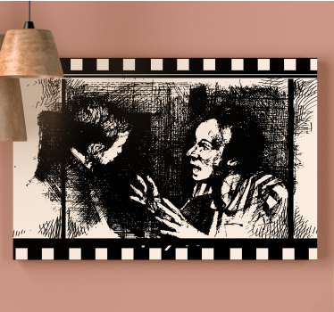 Tablou vintage dialoguri despre film - TenStickers