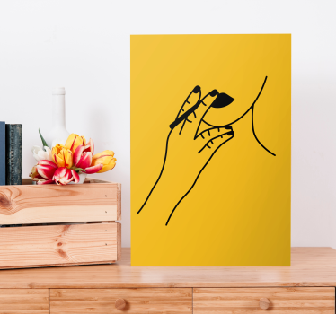 Tablou vintage gest elegant al mâinii - TenStickers