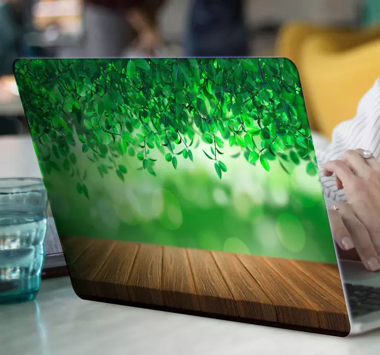 3d autocolant laptop natura - TenStickers