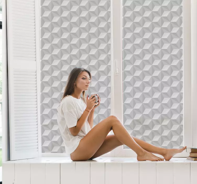 Autocolant de fereastră pătrat 3d! - TenStickers