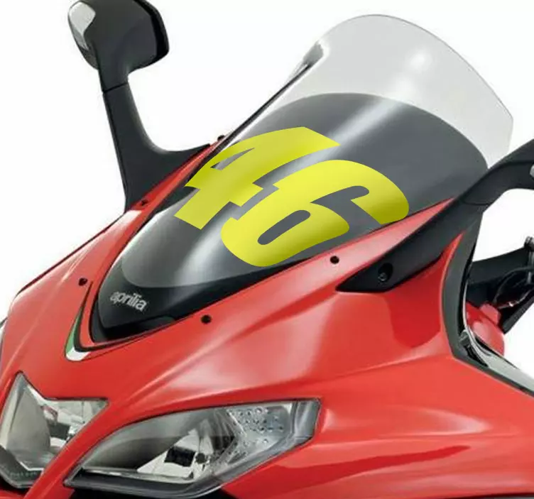 46 valentino rossi decal motociclete - TenStickers
