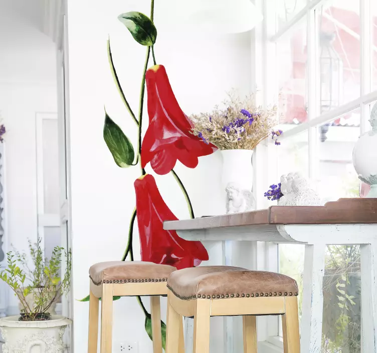 Decorul de perete decor de flori - TenStickers