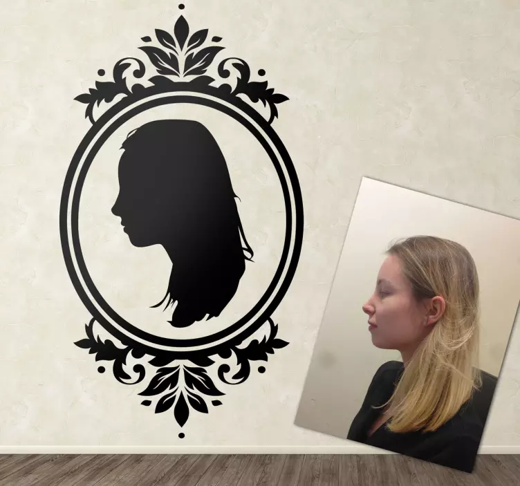 Autocolant cu cadru portret personalizat - TenStickers