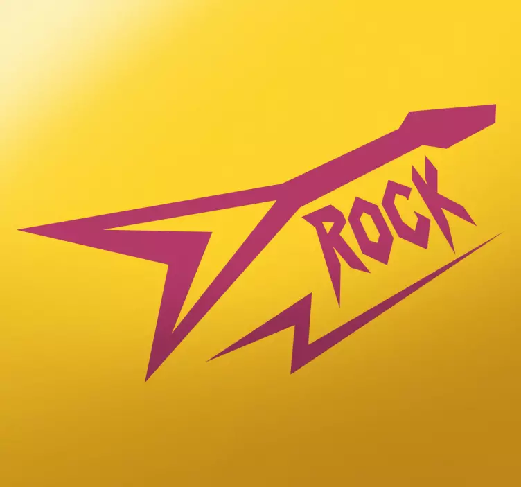 80s autocolant de muzică rock estetică - TenStickers