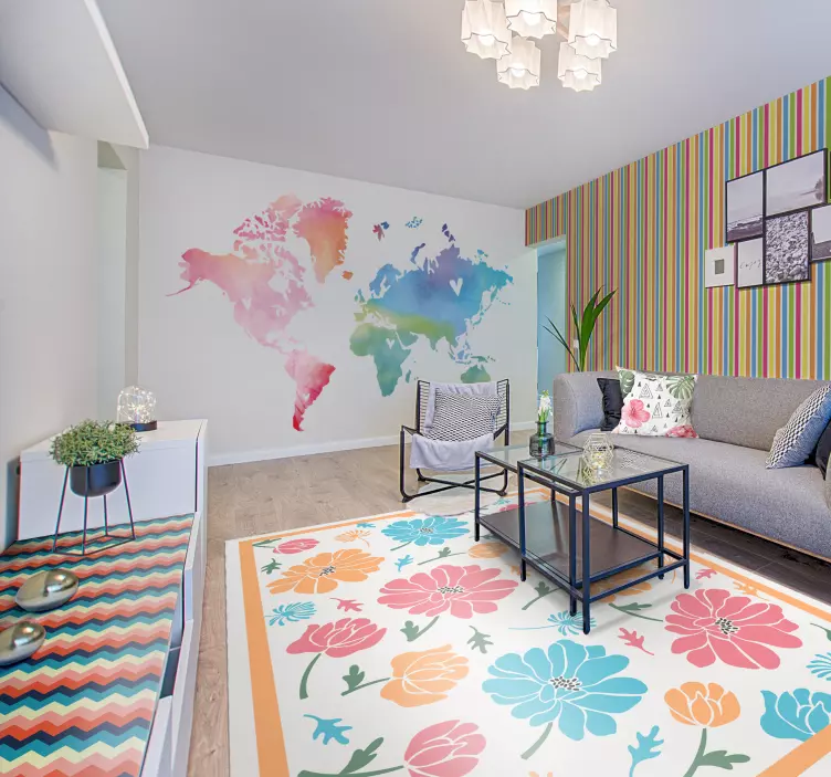 Etichete animale cu suprafață în model chevron - TenStickers