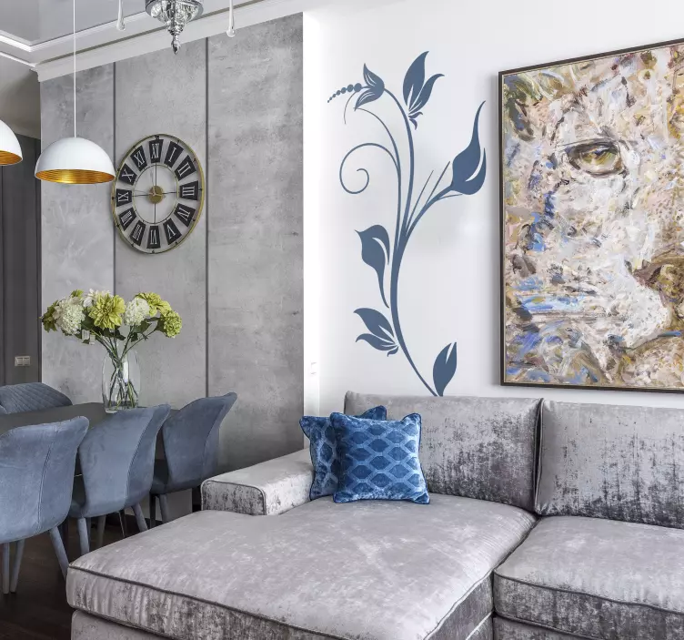 Decoratiuni de flori 58 autocolant de perete - TenStickers