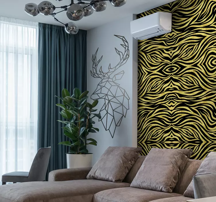 Origami căprioare decal animale animale sălbatice - TenStickers