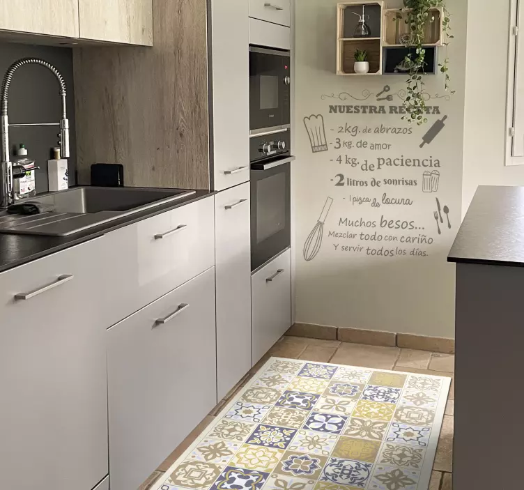 Etichete animale vinilos para cocinas nuestra receta - TenStickers