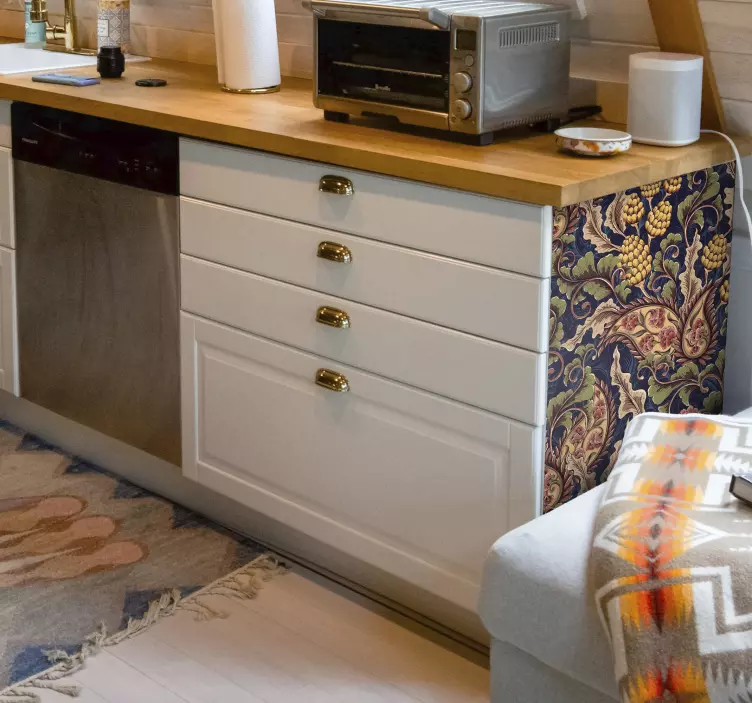 Realist paisley ilustrație mobilier decal - TenStickers