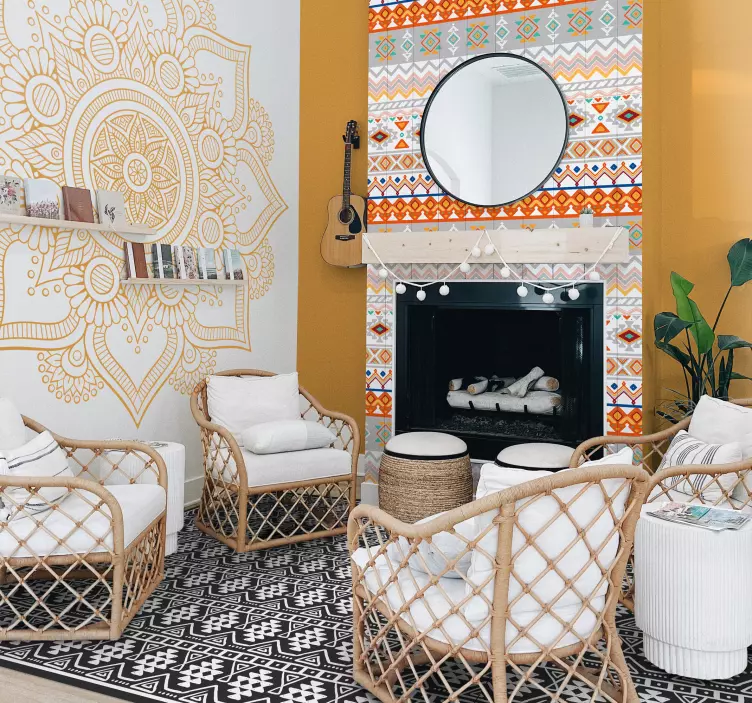 Decorative de perete decorative autocolante florale - TenStickers