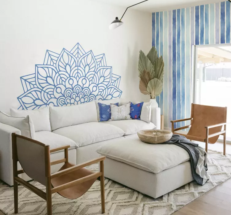 Autocolant pentru mandala yoga - TenStickers