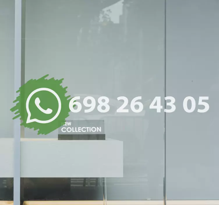 Semnul de vinil cu logo-ul social media whatsapp - TenStickers