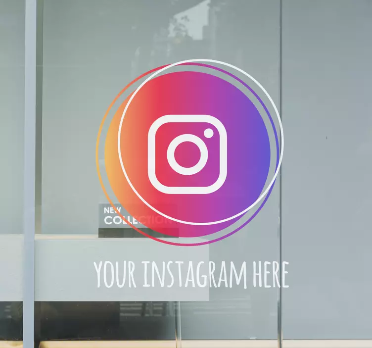 Autocolant personalizat fereastră pictogramă instagram - TenStickers
