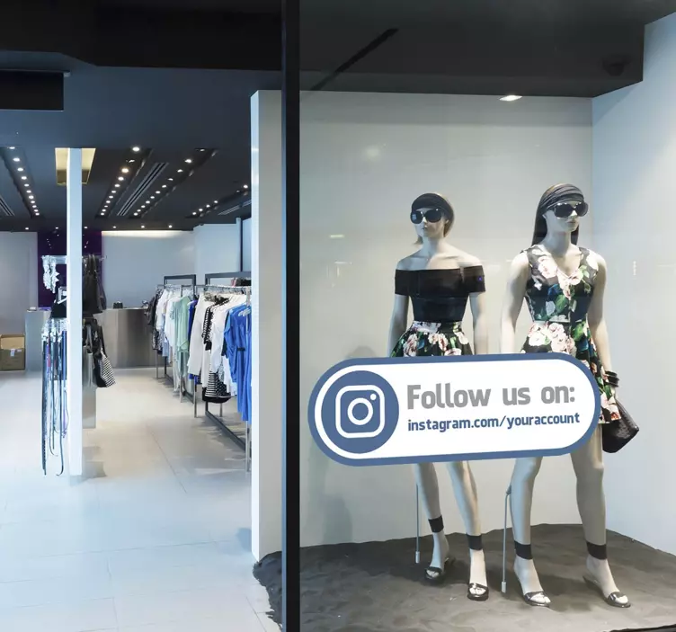 Urmați-ne instagram decal - TenStickers