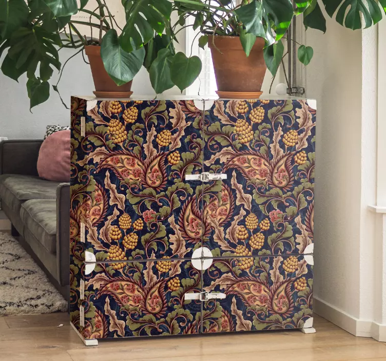 Realist paisley ilustrație mobilier decal - TenStickers